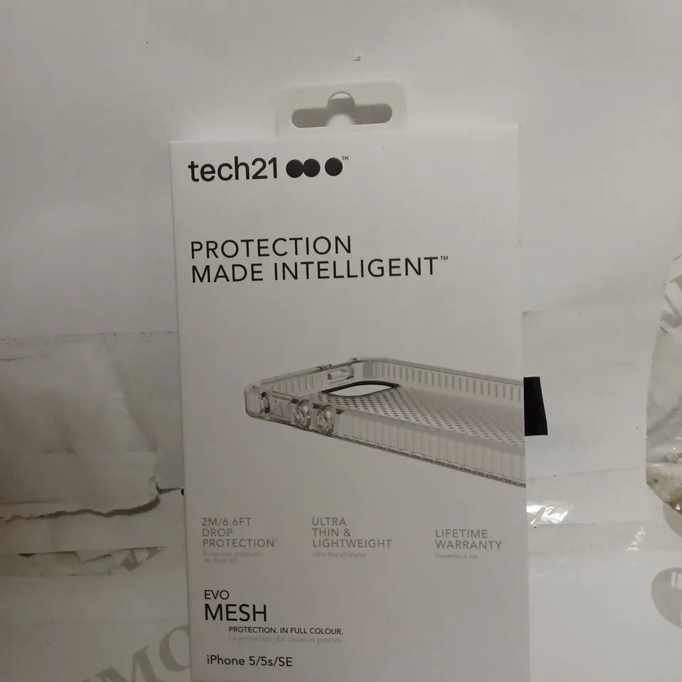 LOT OF 79 X TECH21 EVO MESH CLEAR CASE FOR APPLE IPHONE 5/5S/SE - CLEAR/WHITE  