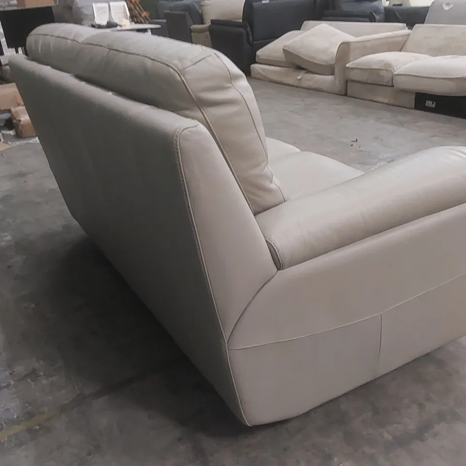 QUALITY DESIGNER ITALIAN MADE 2 SEATER LEATHER UPHOLSTERED SOFA