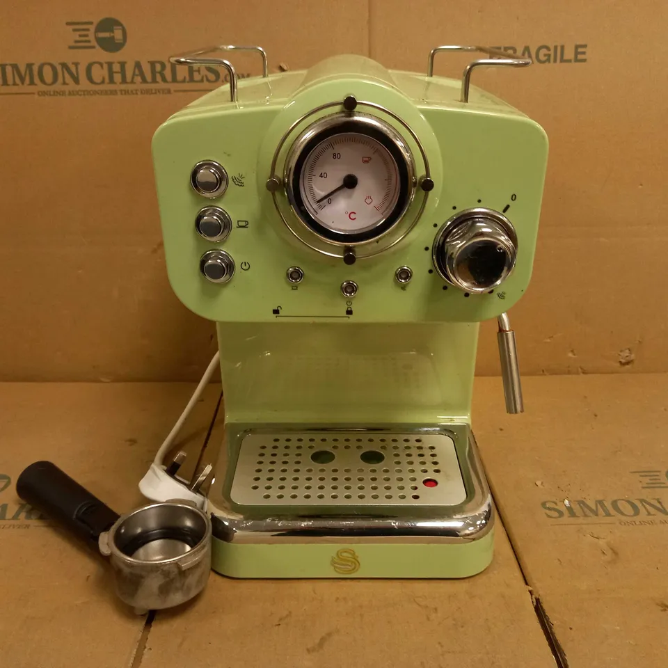 SWAN SK22110GN, RETRO PUMP ESPRESSO COFFEE MACHINE