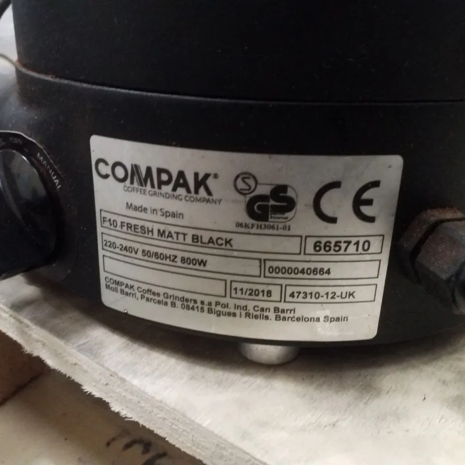 COMPAK CPF10 COMMERCIAL COFFEE BEAN GRINDER