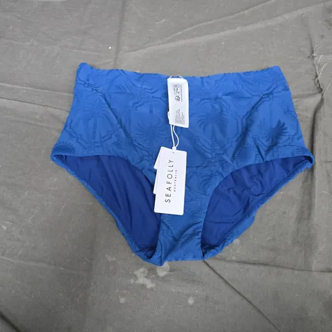 SEA FOLLY HIGH WAISTED PANT – ULTRAMARINE (UK 12) WOMEN’S SWIM BOTTOM
