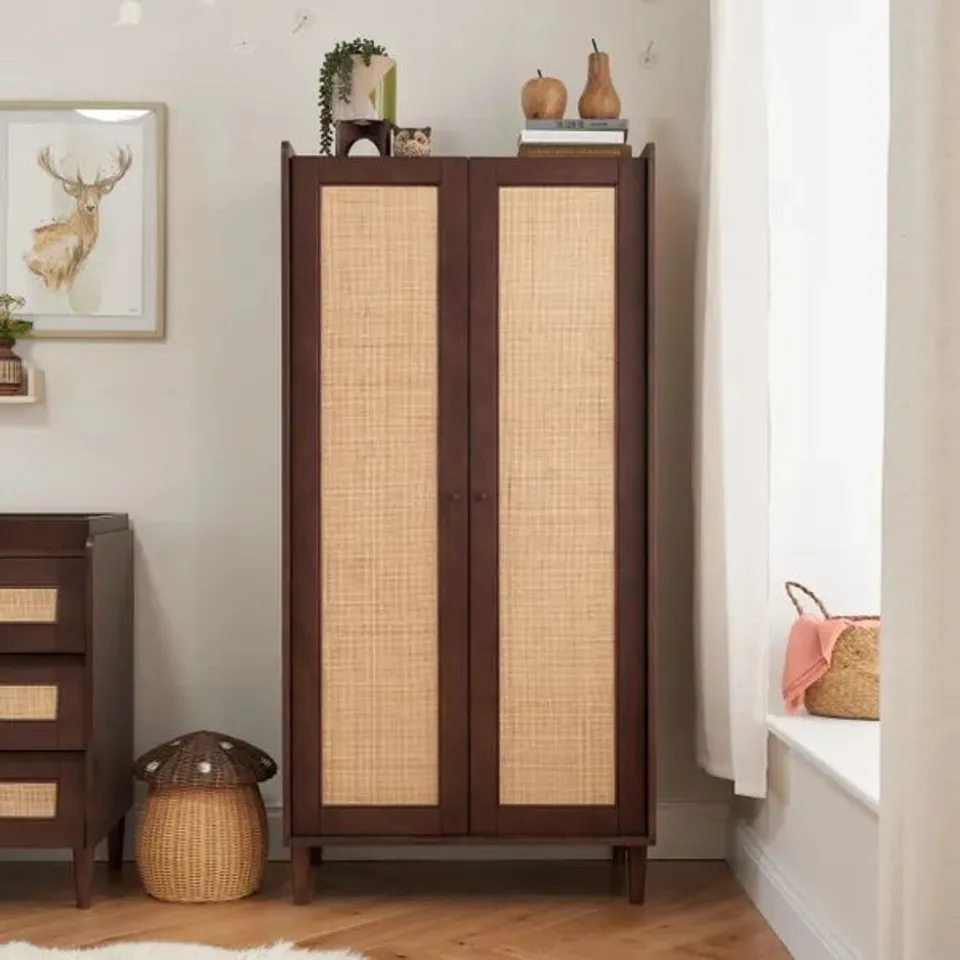 BOXED TUTTI BAMBINI JAPANDI WARDROBE - WARM WALNUT FINISH (3 BOXES)