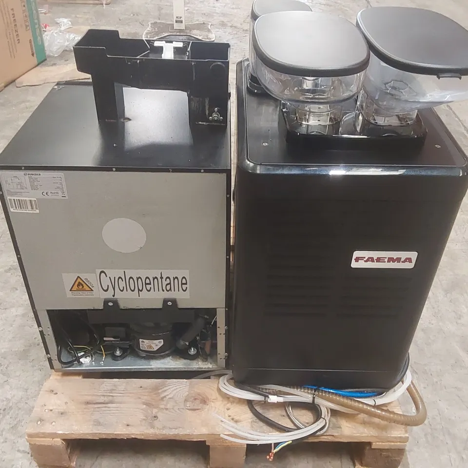 FAEMA X20 CS11H COMMERCIAL COFFEE MACHINE WITH MILK CHILLER/SYRUP STATION
