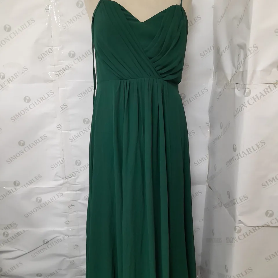 EVER PRETTY FOREST GREEN DRESS - LARGE
