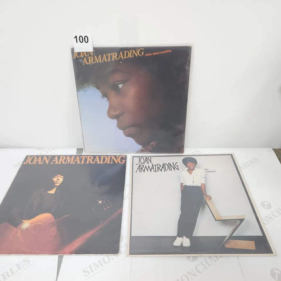 3 X JOAN ARMATRADING VINYL LPS.