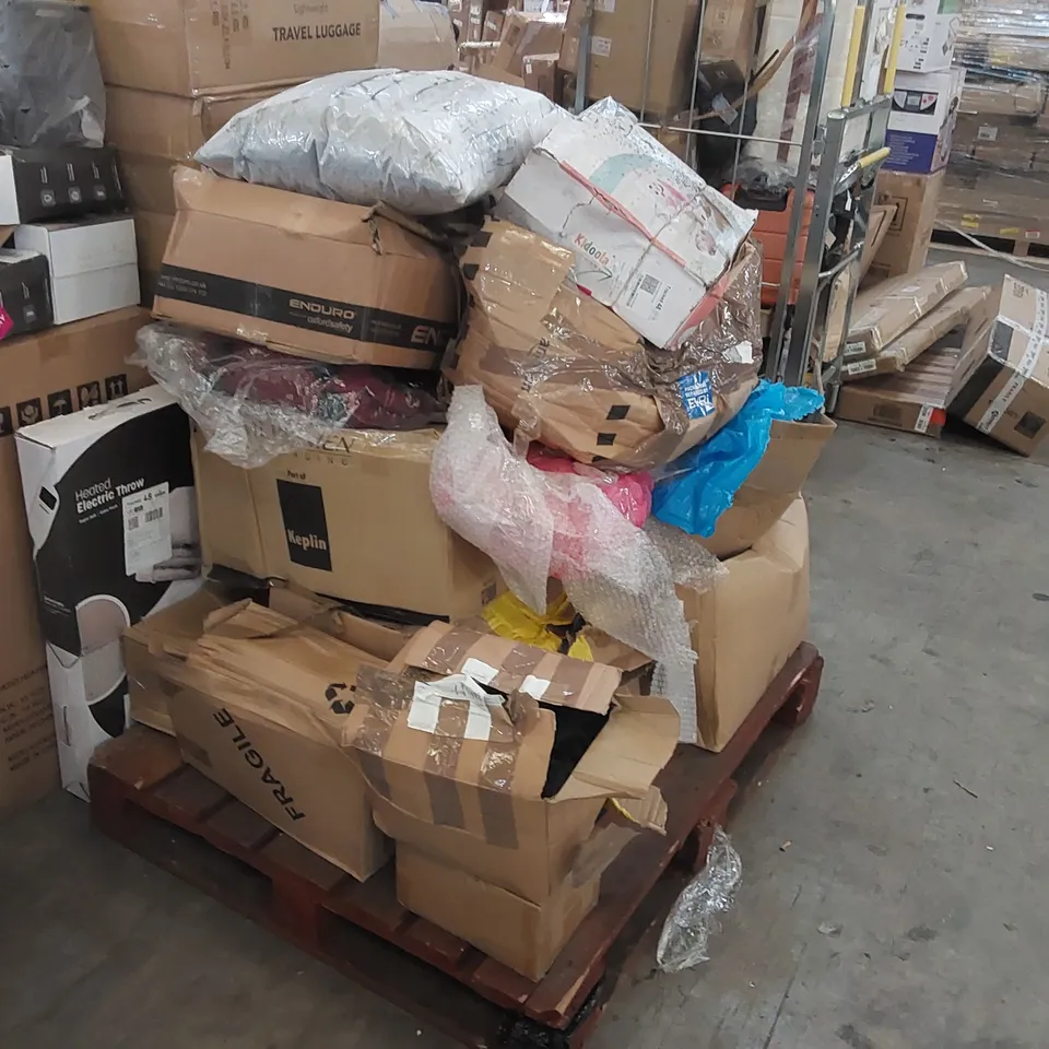 PALLET OF ASSORTED CONSUMER PRODUCTS/FURNITURE PARTS 