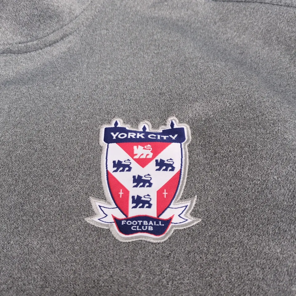 YORK CITY HUMMEL GREY XL 1/4 ZIP UP TOP