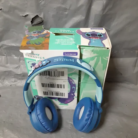 DISNEY STITCH 3D RECHARGEABLE HEADPHONES WITH LIGHTS