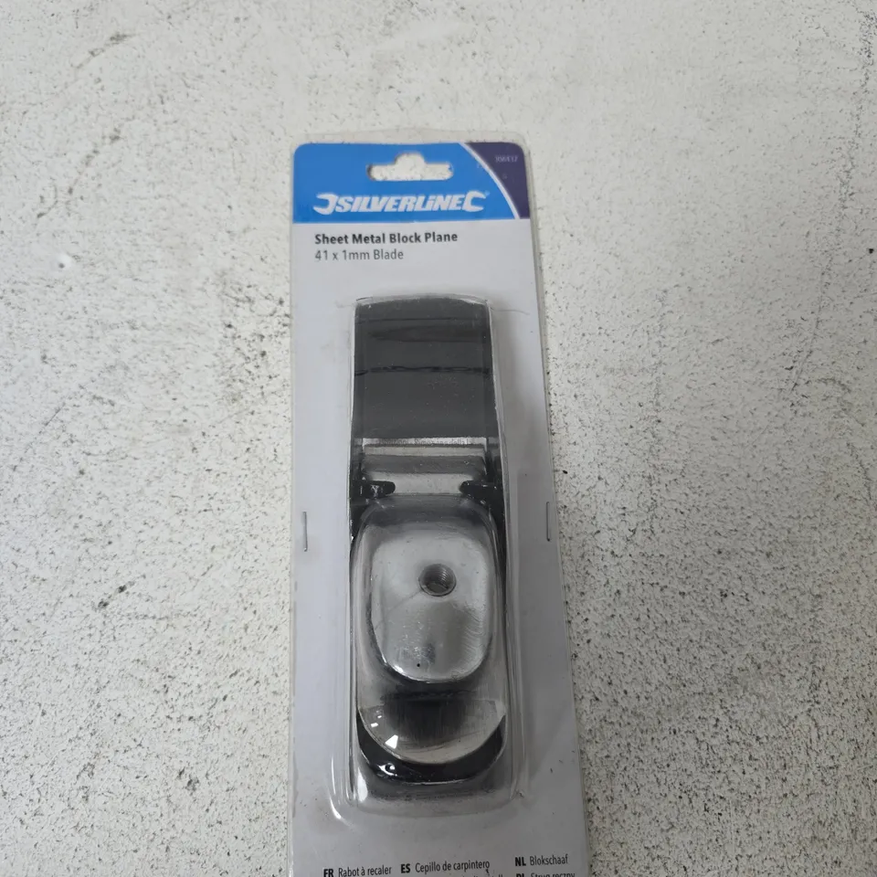 SILVERLINE SHEET METAL BLOCK PLANE – 41 X 1MM BLADE