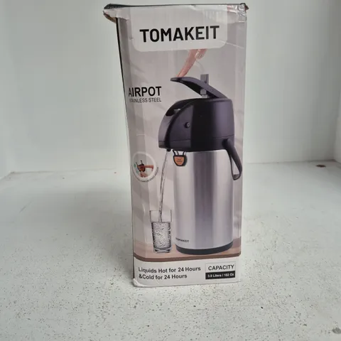 TOMAKEIT AIRPOT β STAINLESS STEEL, 3.0 L
