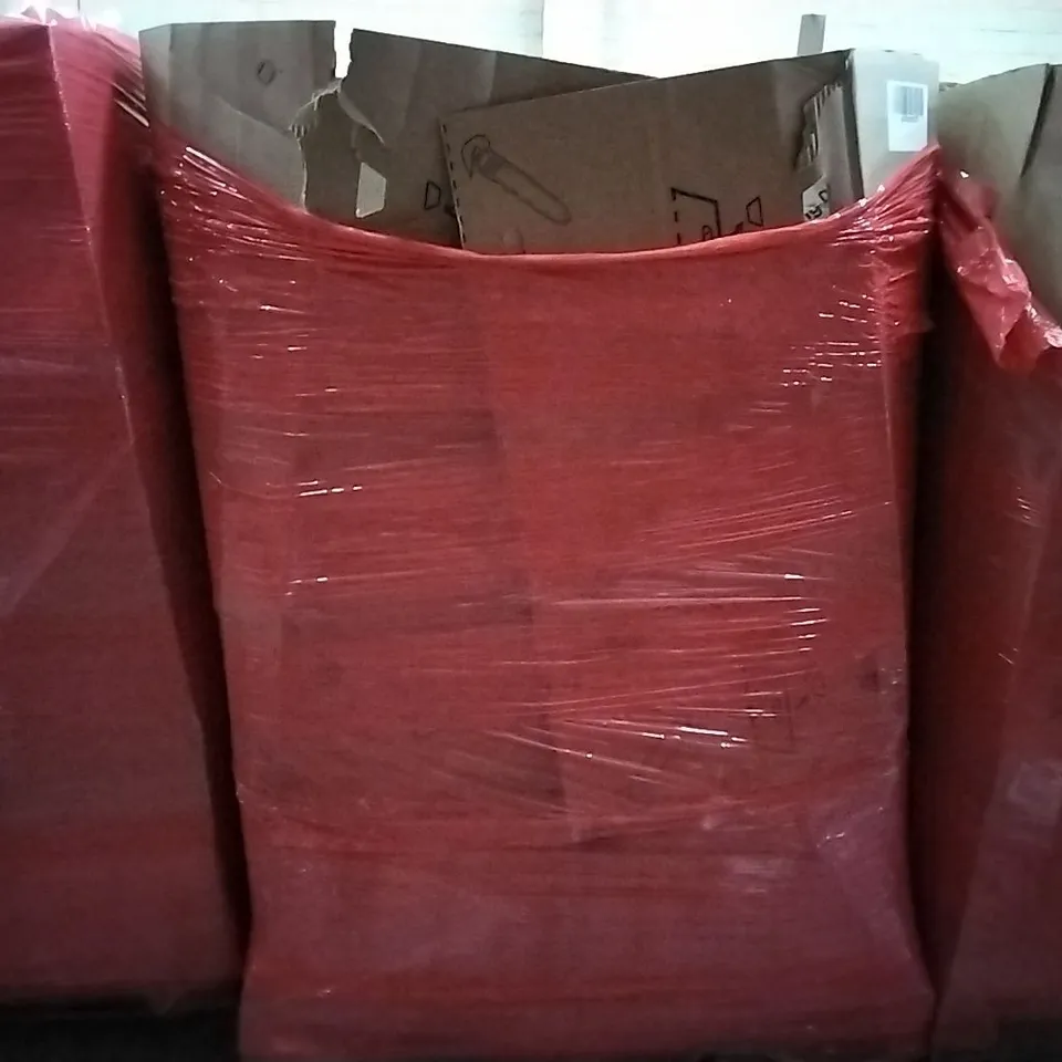 PALLET OF HOUSEHOLD ITEMS TO INCLUDE IFFJCE CHAIR, DOUBLE INFEARED COOK TOP, 16KG KETTLE BELL AND NUTRIBULLET JUICER ECT