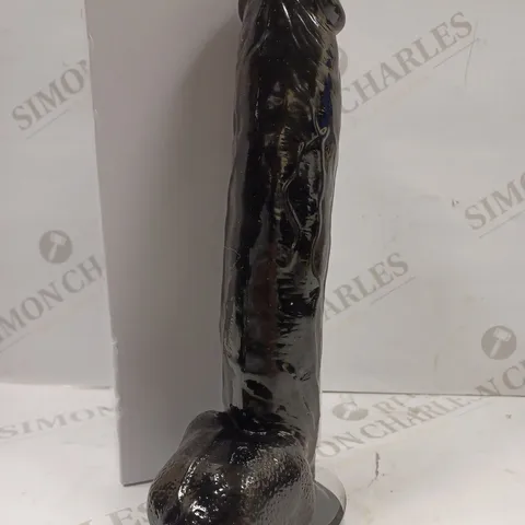 BOXED SILICONE 9" DILDO WITH BALLS 