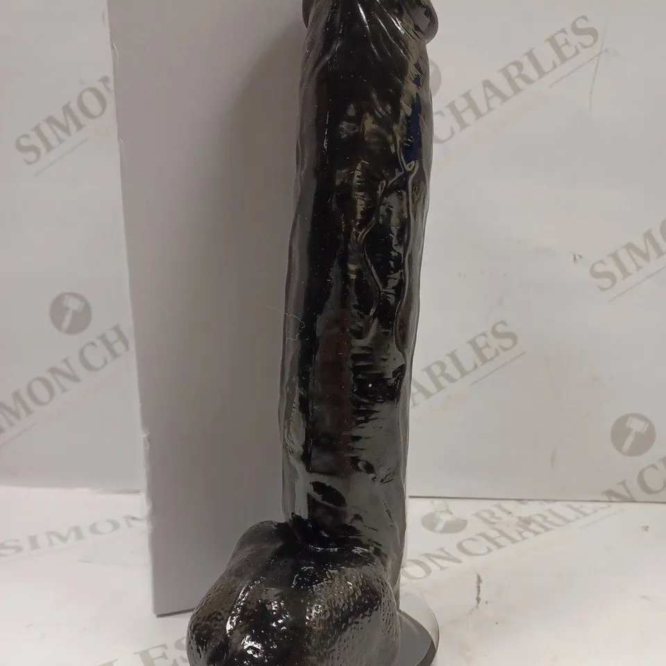 BOXED SILICONE 9" DILDO WITH BALLS 