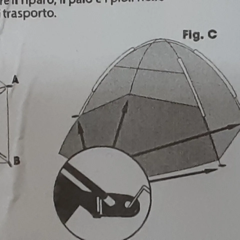 2 PEOPLE TENT IN BLUE 