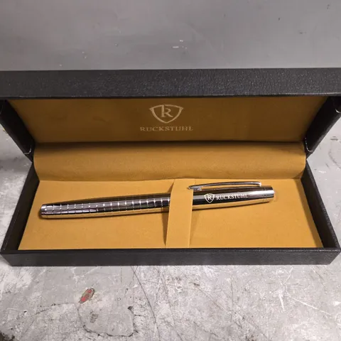 RUCKSTUHL STAINLESS STEEL LUXURY PEN IN GIFT BOX