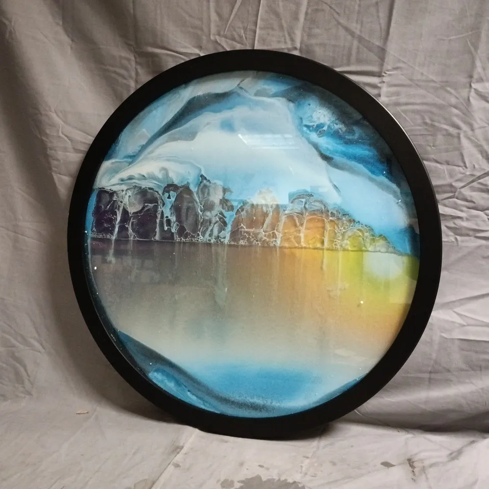 UNBRANDED ROUND MOVING SAND WALL ART - COLLECTION ONLY