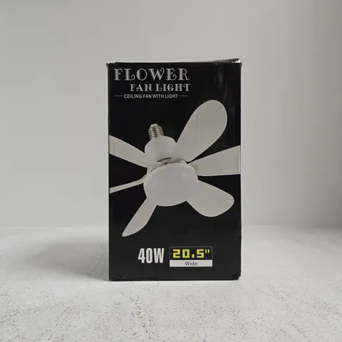 BOXED FLOWER FAN LIGHT - CEILING FAN WITH LIGHT
