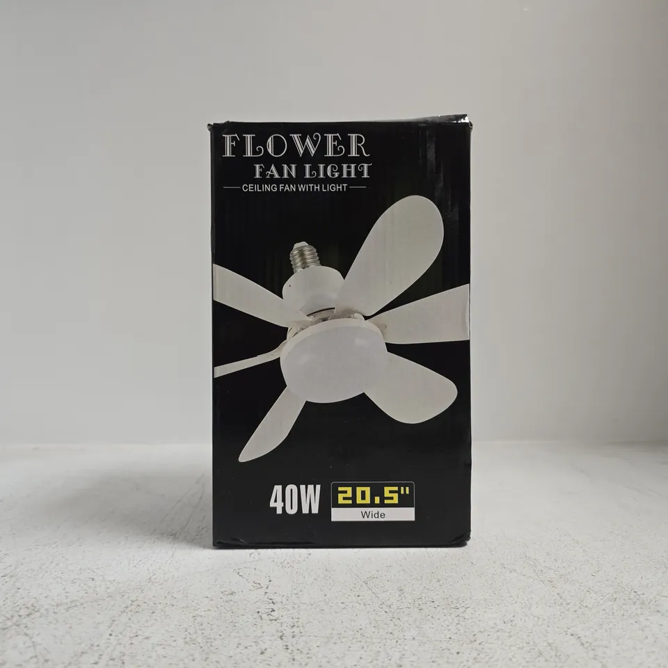 BOXED FLOWER FAN LIGHT - CEILING FAN WITH LIGHT