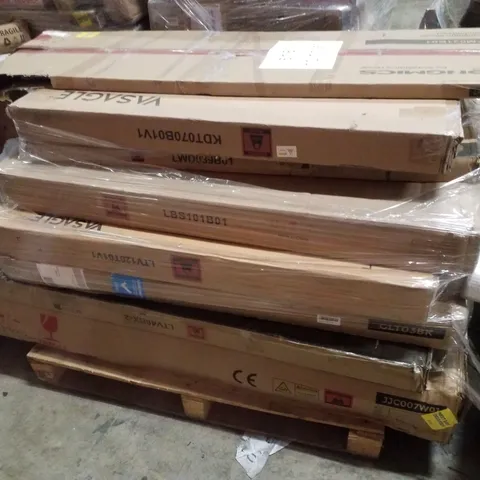 PALLET CONTAINING ASSORTED PRODUCTS INCLUDING FULL-LENGTH MIRROR, DINING TABLE & COMPUTER DESK