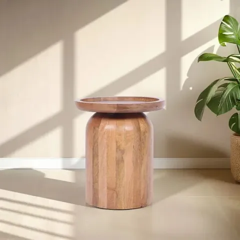 BOXED INDUS VALLEY JENSEN SIDE TABLE (1 BOX)