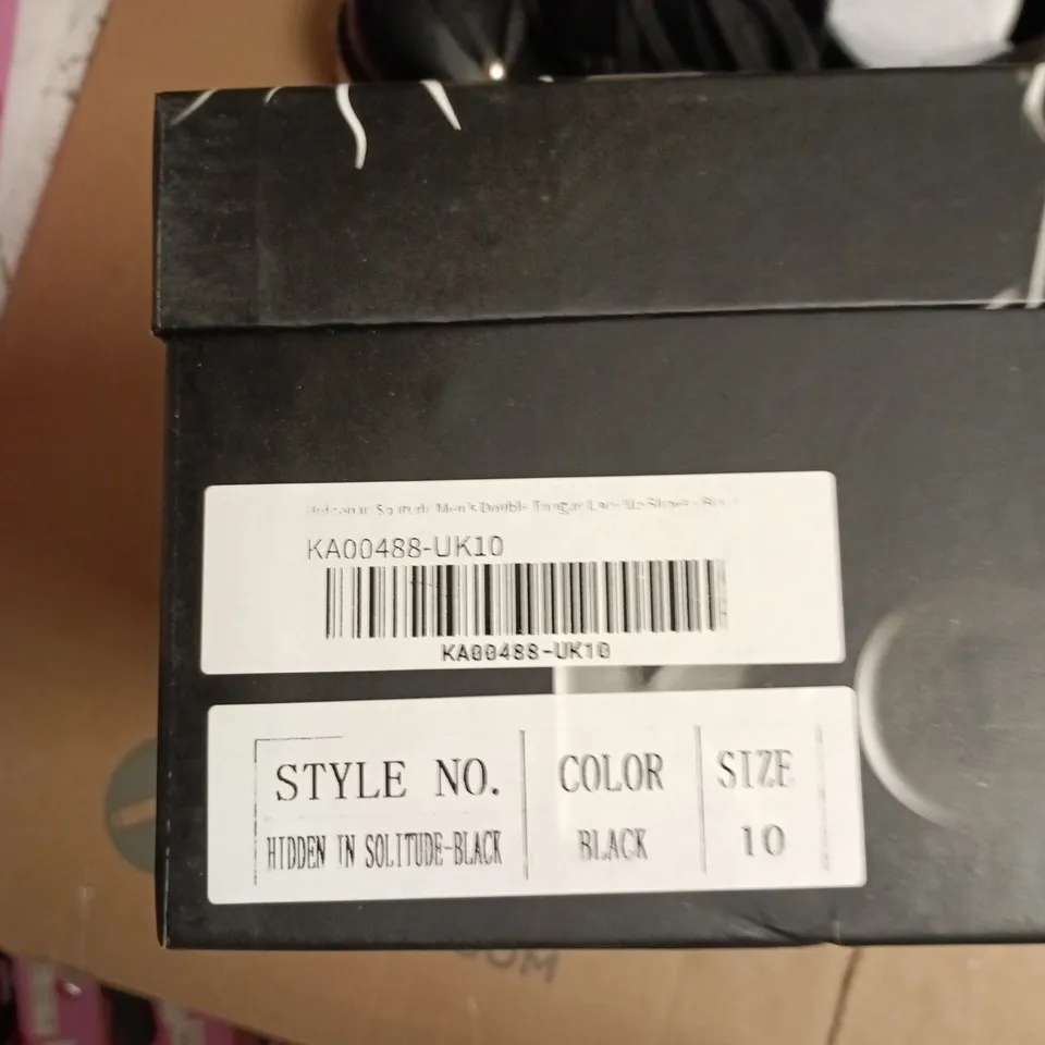KOI HIDDEN IN SOLITUDE BLACK LEATHER BOOTS – UK 10