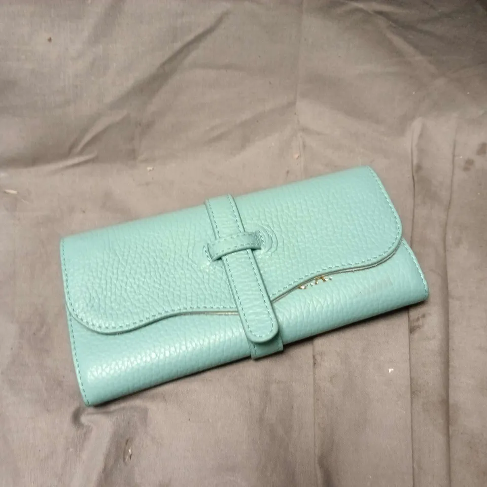 MONICA VINADER BLUE LEATHER JEWELLERY ROLL