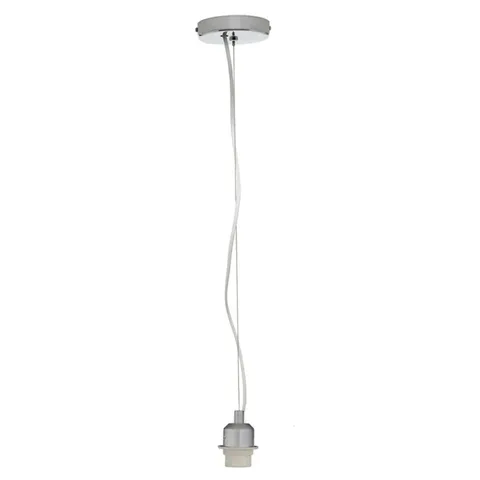 BOXED BRUSHED CHROME PENDANT LIGHT