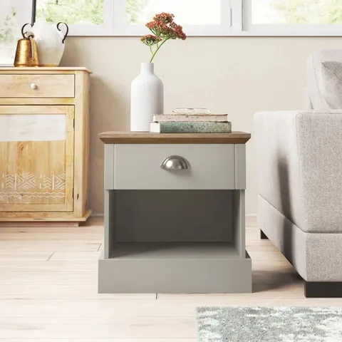 BOXED BRIELLE MANUFACTURED WOOD BEDSIDE TABLE (1 BOX)