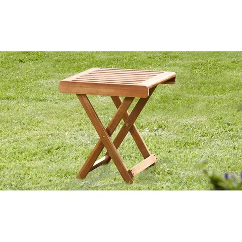 BOXED BERKMAN FOLDING WOODEN SIDE TABLE (1 BOX)
