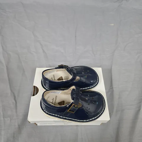 CLARKS JOYFUL SKIP T. NAVY PATENT KIDS' SHOES – UK 4½ (EU 20½)