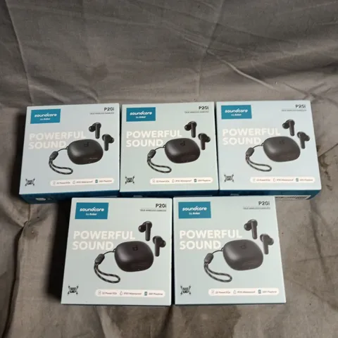 5 X BOXED ANKER SOUNDCORE P20I WIRELESS EARPHONES 