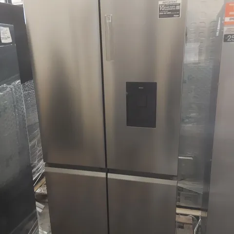 HAIER SERIES 5 HCR5919EHMP FRIDGE FREEZER - PLATINUM INOX