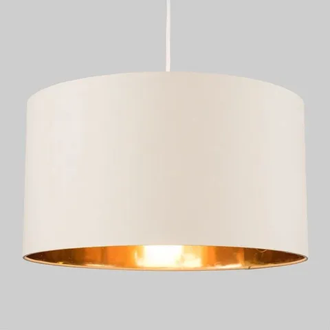 BOXED RENI 20CM H × 25CM W COTTON DRUM PENDANT SHADE