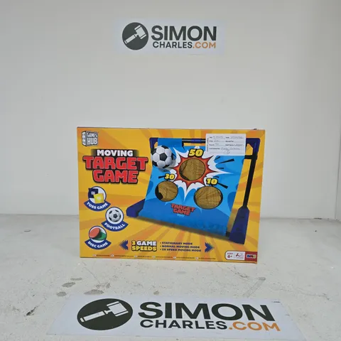 GAMES HUB MOVING TARGET GAME – BOXED INDOOR TARGET PRACTICE GAME (FOOTBALL THEME)