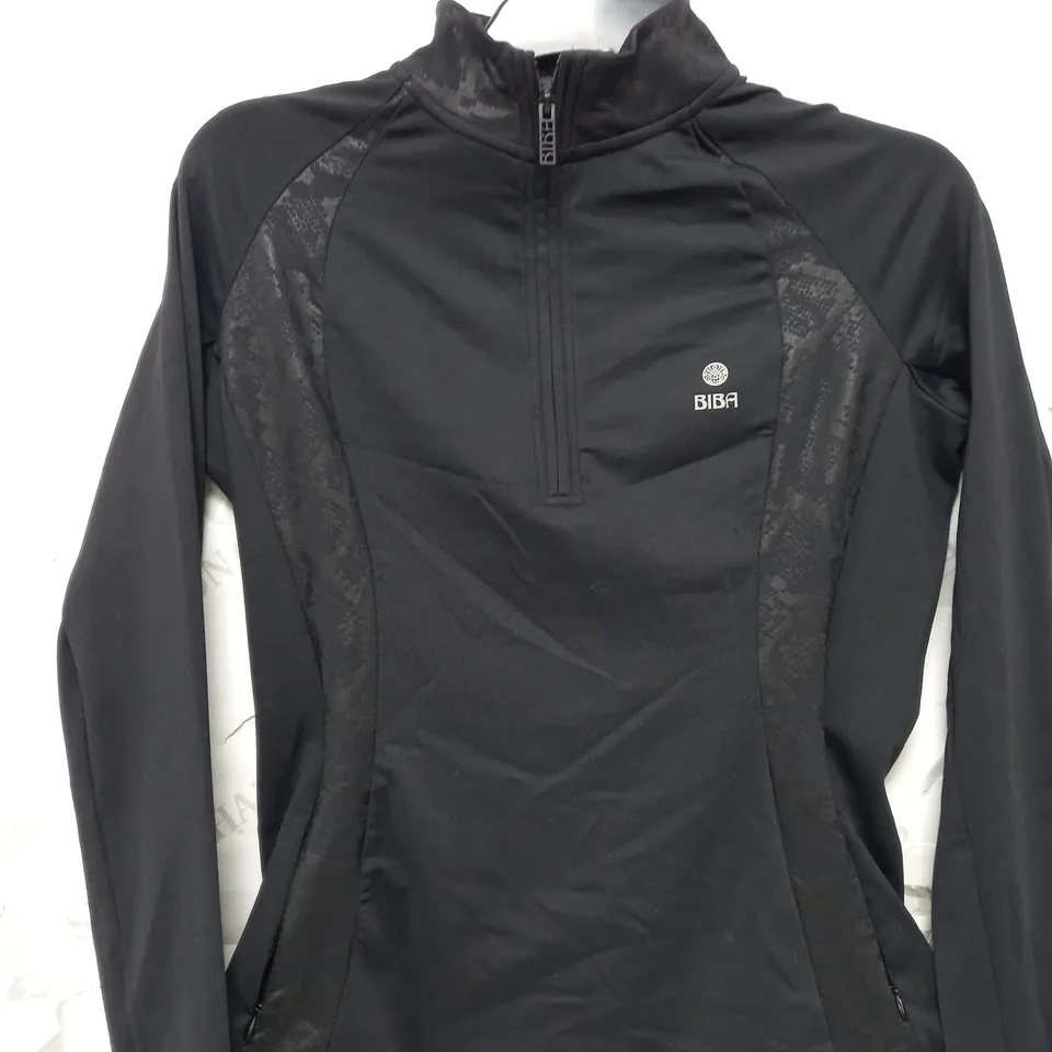 BIBA BLACK ACTIVE FITTED WOMANS JACKET - SIZE 14