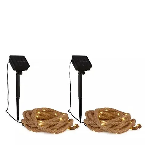 GARDEN STORIES X ANOUSKA SET OF 2 SOLAR STRING ROPE LIGHTS 5M
