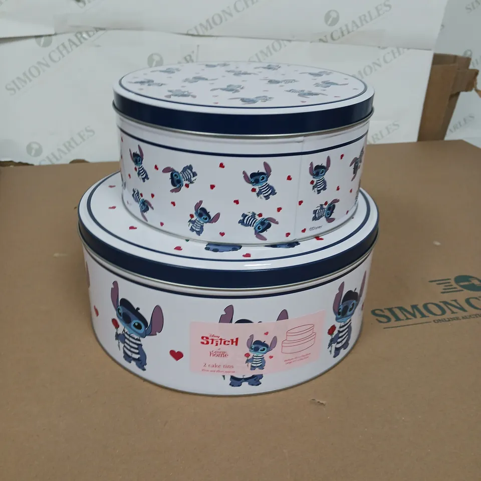 DISNEY STITCH CAKE TIN PAIR 