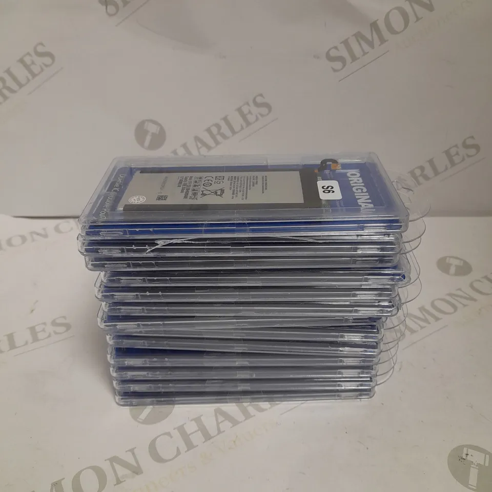 BOX OF APPROXIMATELY 10 SAMSUNG GALAXY S6 REPLACEMENT BATTERIES 