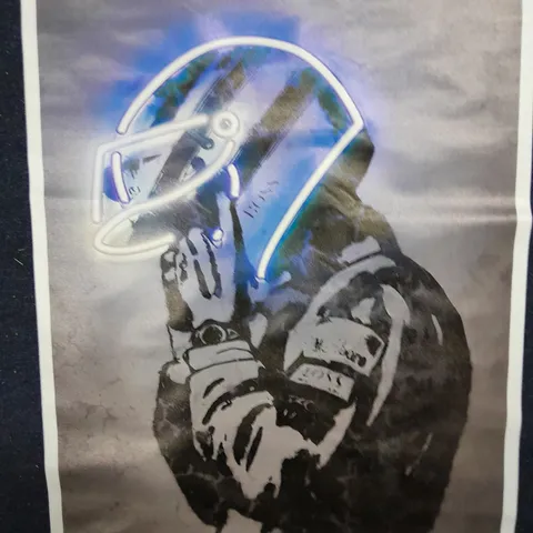 AYRTON SENNA NEON DESIGN ART CANVAS PRINT