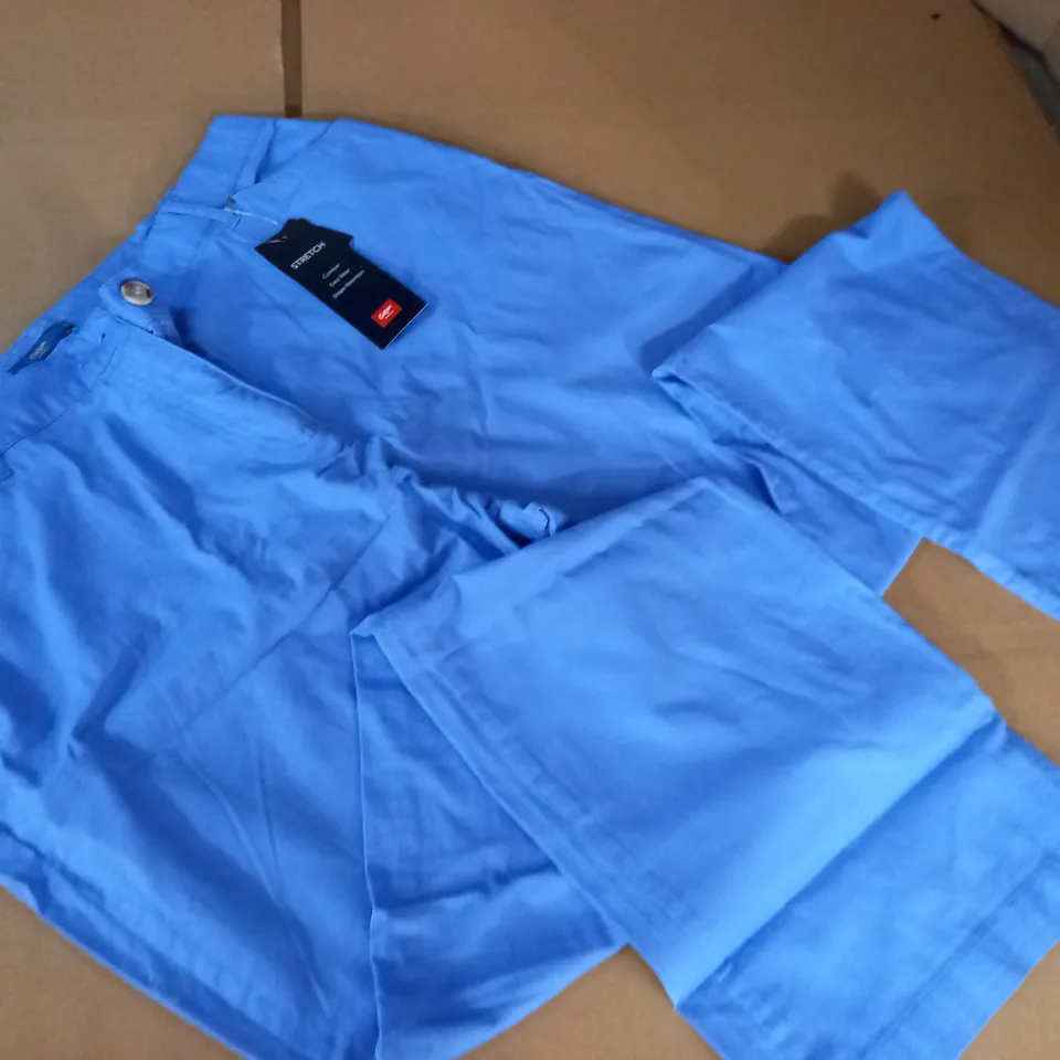 COTTON TRADERS STRETCH BLUE TROUSERS - UK 18 31"