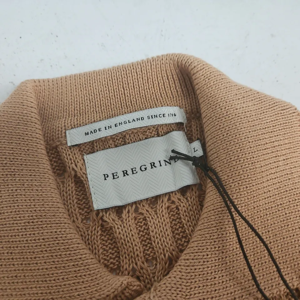 PERENGRINE COVE KNITTED SHIRT IN SAND - L