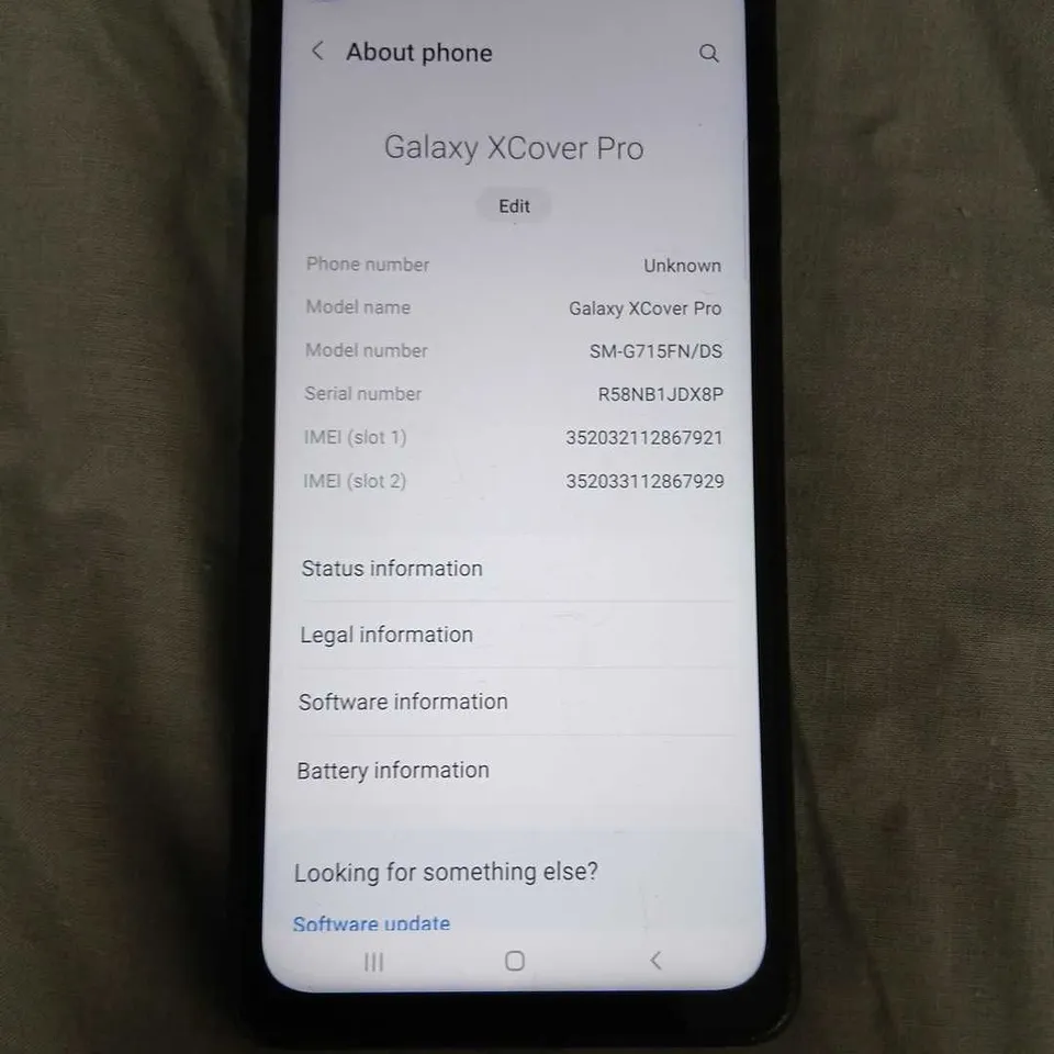 SAMSUNG GALAXY XCOVER PRO SMARTPHONE – BLACK 