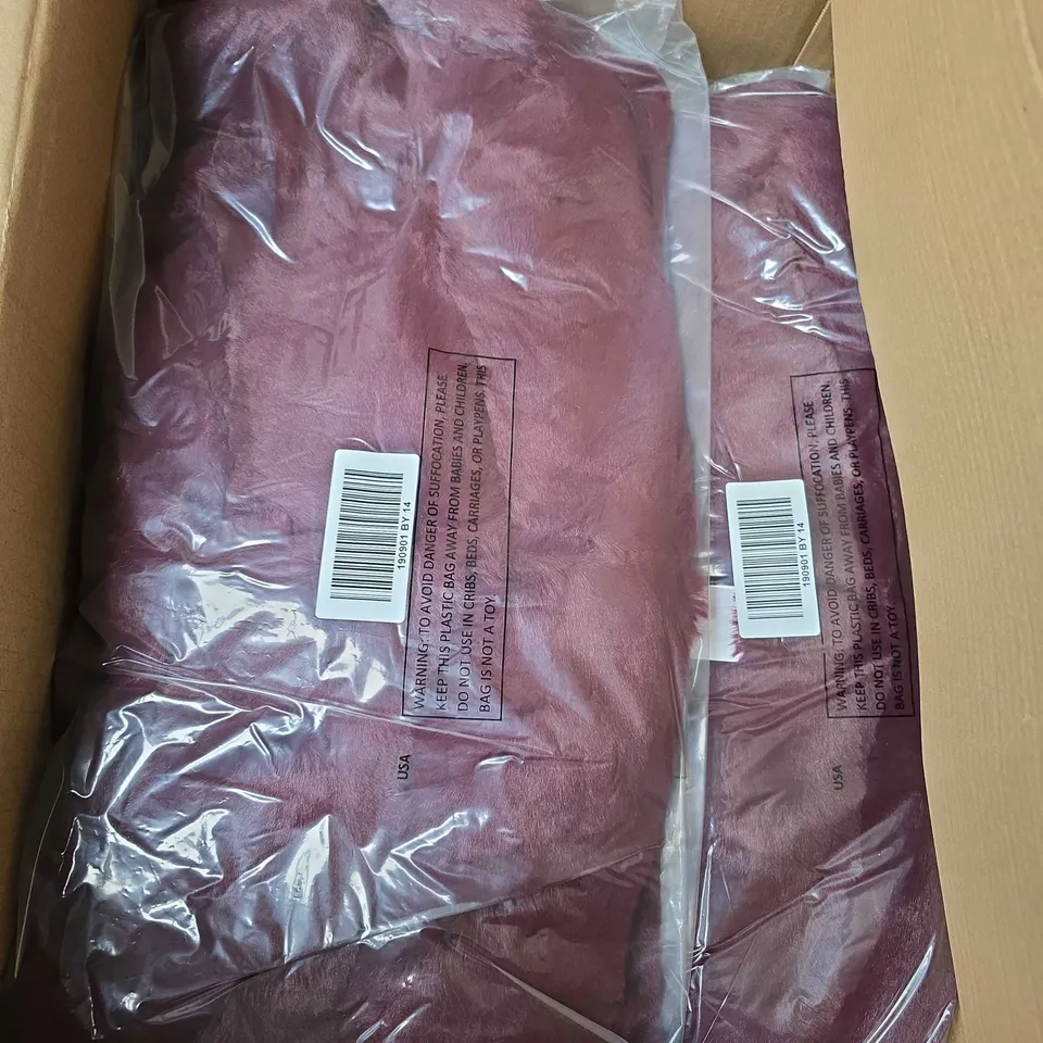 APPROXIMATELY 5 DANNII MINOGUE PETITES FAUX FUR JACKETS IN MAROON - 14