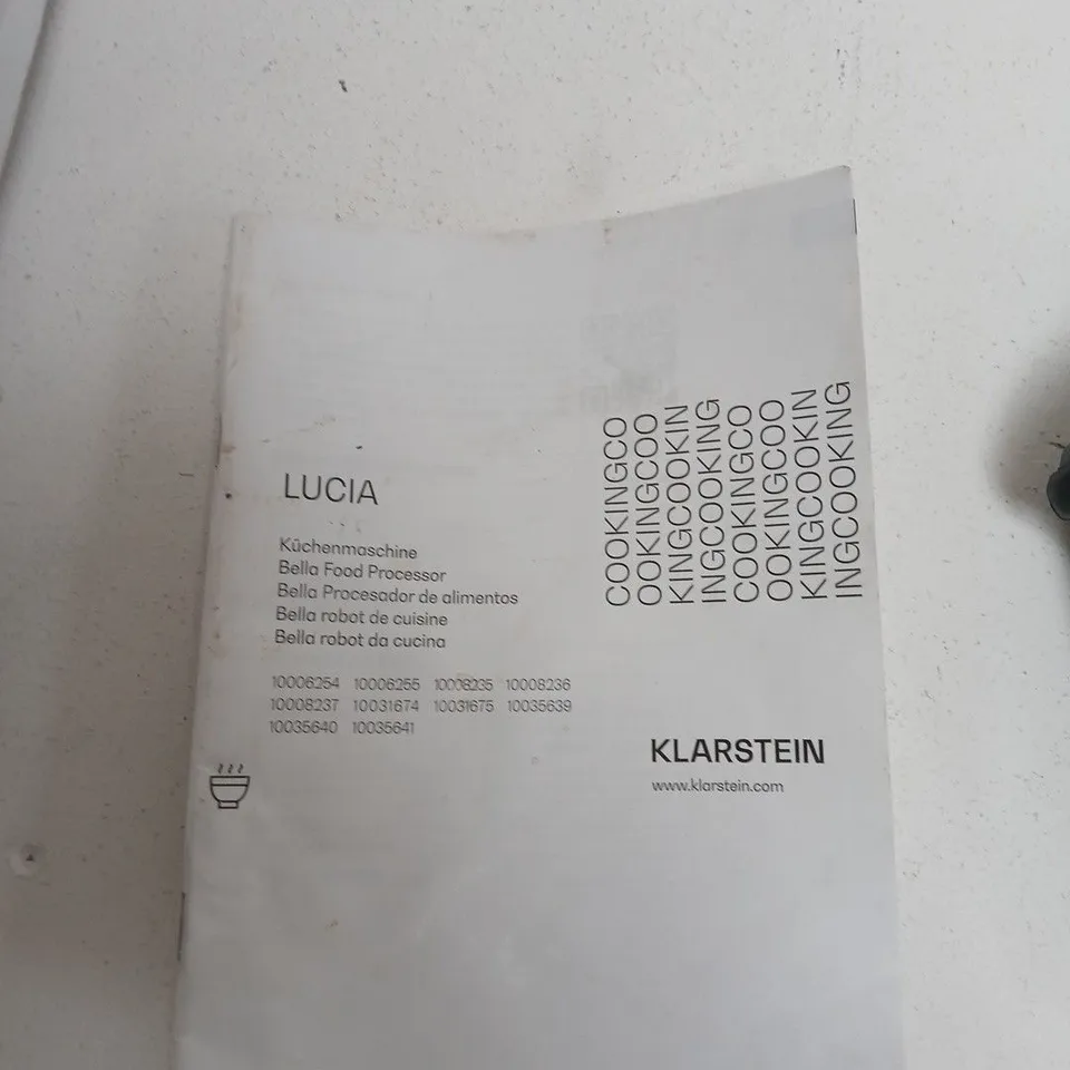 KLARSTEIN LUCIA KITCHEN MACHINE – FOOD PROCESSOR (SILVER)
