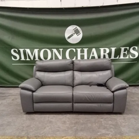 QUALITY DESIGNER ITALIAN MADE PATRIZIO 3 SEATER ELECTRIC RECLINER LEATHER SOFA