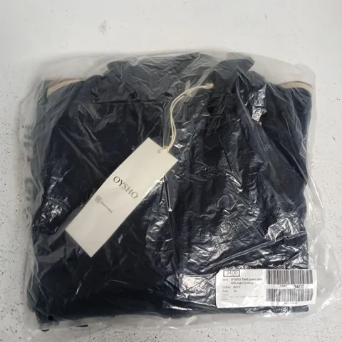 BAGGED OYSHO TWILL JACKET WITH SIDE TAPE IN NAVY - MEDIUM
