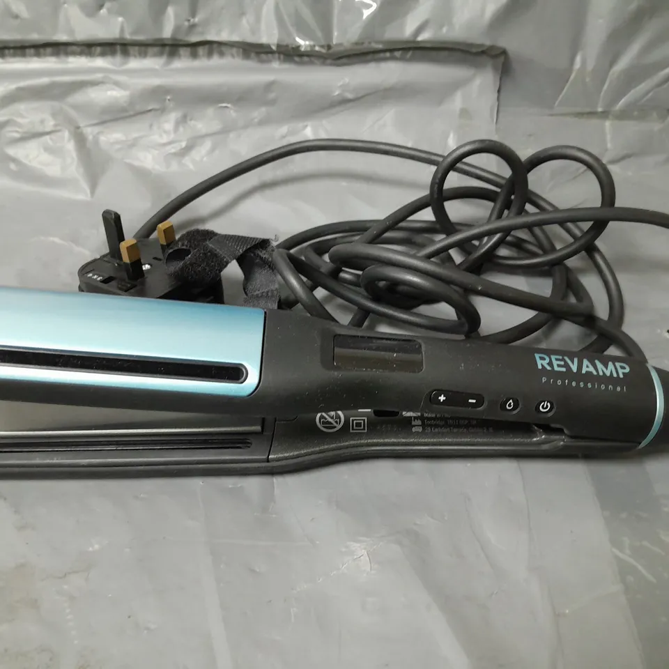 REVAMP PROGLOSS HYDRO SHIELD SHINE CERAMIC HAIR STRAIGHTENER RRP £119.99