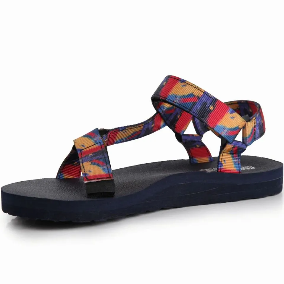 REGATTA WOMENS LADY VENDEAVOUR WALKING SANDALS NAVY BRUSHSTROKE SIZE 6