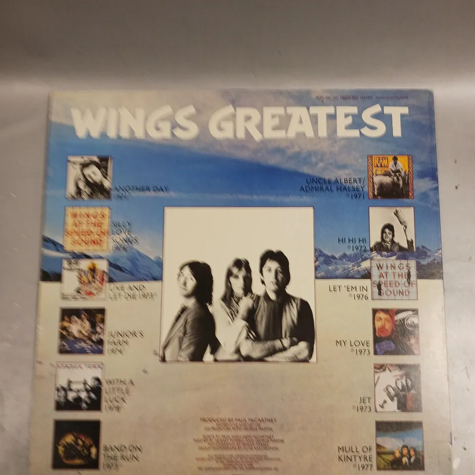 WINGS GREATEST VINYL 