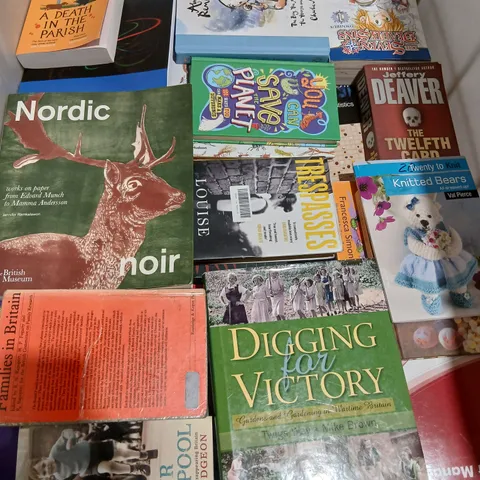 LARGE QUANTITY OF ASSORTED FICTION AND NON FICTION BOOKS